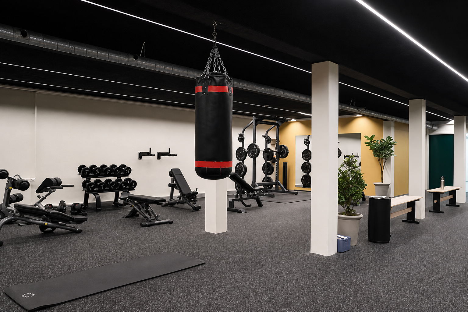 Fully equipped on-site gym
